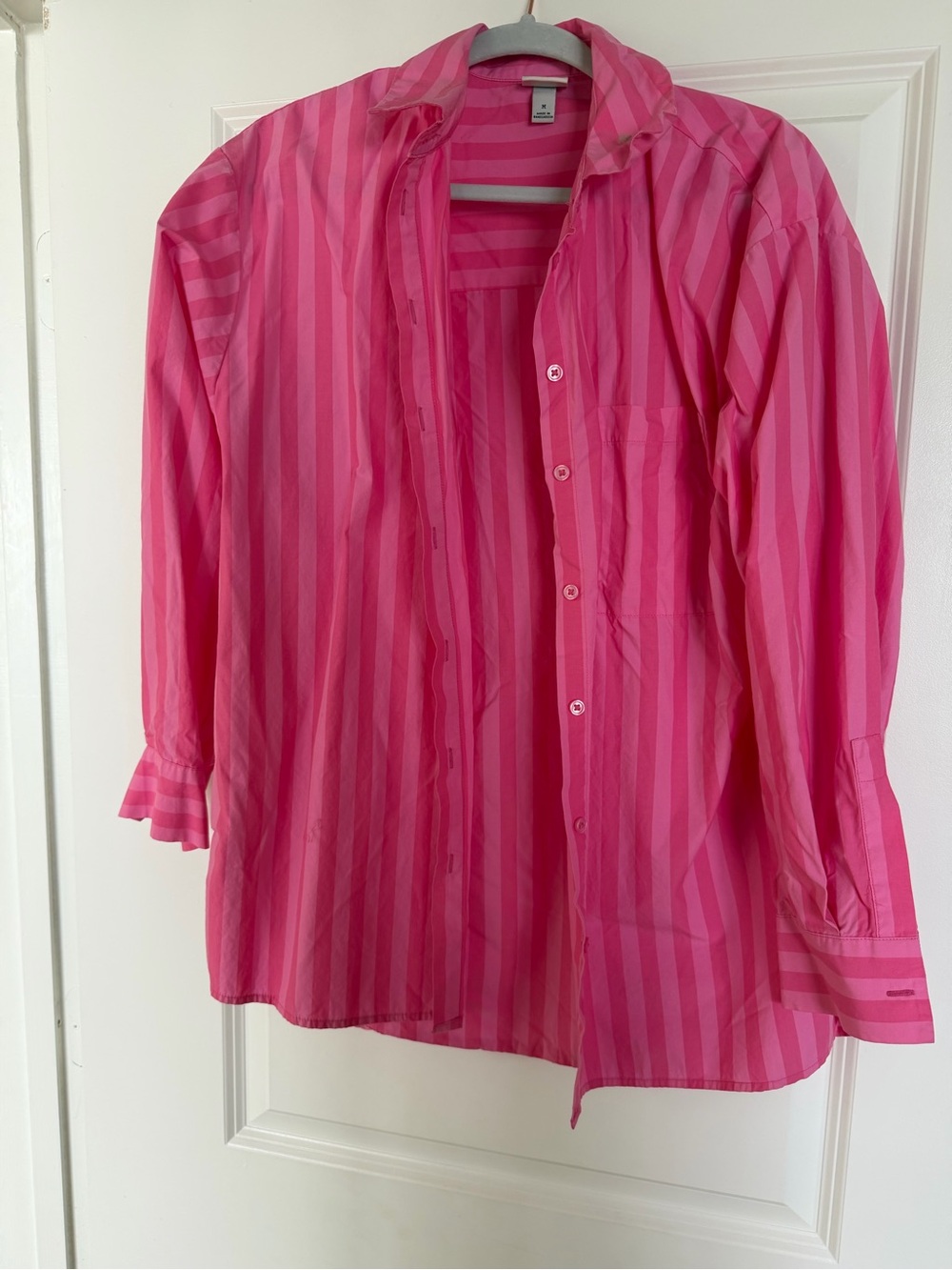 a new day Pink Striped Button-Down Shirt